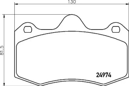 Комплект тормозных колодок P 85 134 BREMBO