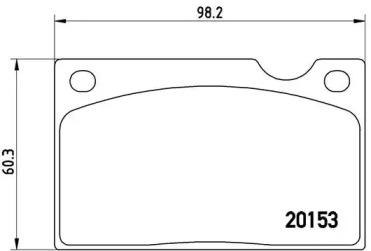 Комплект тормозных колодок P 86 003 BREMBO