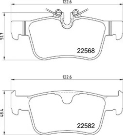 Комплект тормозных колодок P 86 030 BREMBO