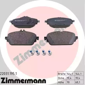 Комплект тормозных колодок 22031.195.1 ZIMMERMANN