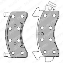 Комплект тормозных колодок LP1258 DELPHI