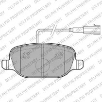 Комплект тормозных колодок LP2223 DELPHI