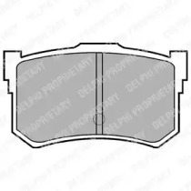 Комплект тормозных колодок LP678 DELPHI