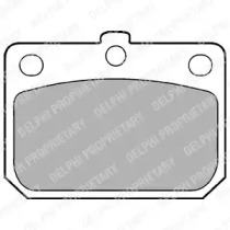 Комплект тормозных колодок LP74 DELPHI