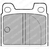 Комплект тормозных колодок LP81 DELPHI