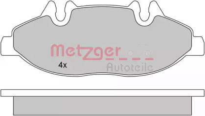 Комплект тормозных колодок 1170145 METZGER