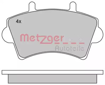 Комплект тормозных колодок 1170175 METZGER