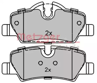 Комплект тормозных колодок 1170819 METZGER