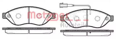 Комплект тормозных колодок 1237.12 METZGER