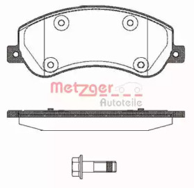 Комплект тормозных колодок 1250.00 METZGER