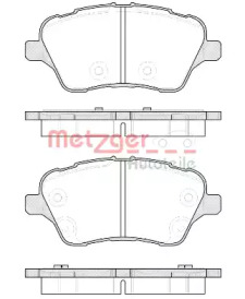 Комплект тормозных колодок 1514.00 METZGER