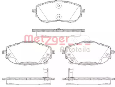 Комплект тормозных колодок 1561.02 METZGER