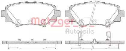 Комплект тормозных колодок 1570.02 METZGER