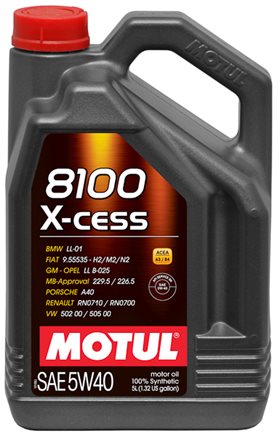 Моторное масло Motul 8100 X-cess 5W-40 5л