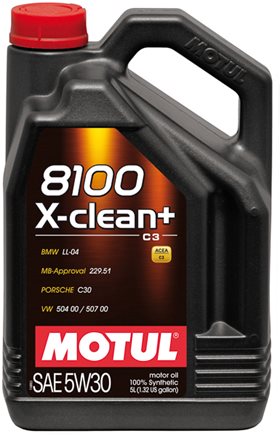 Моторное масло Motul 8100 X-clean+ 5W-30 5л