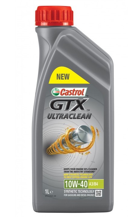 Моторные масла CASTROL CASTROL 10W40 GTX ULTRACLEAN A3B41