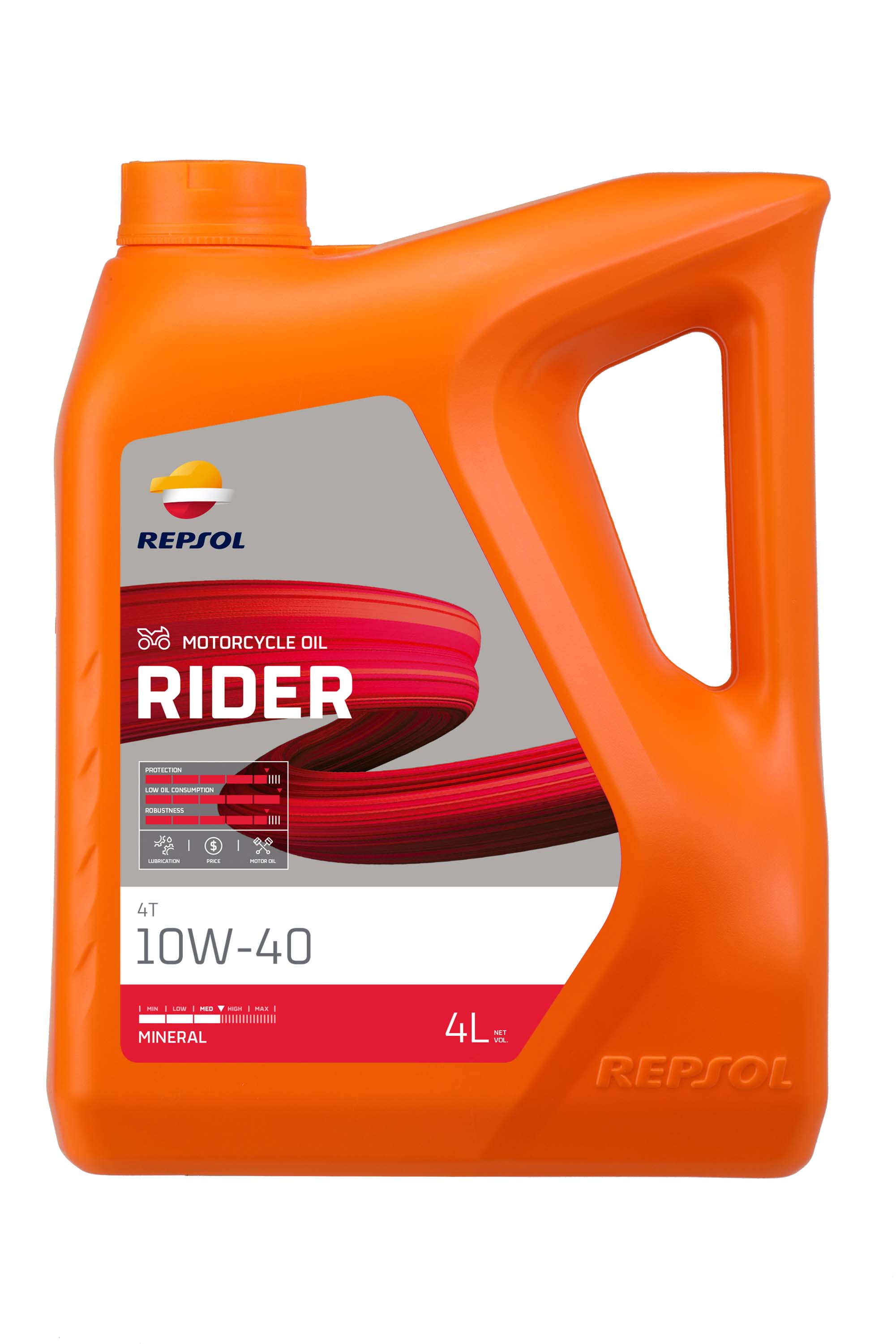 Моторное масло Repsol Moto Rider 4T 10W-40 4л