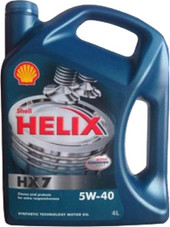 Моторное масло Shell Helix HX7 5W-40 4л