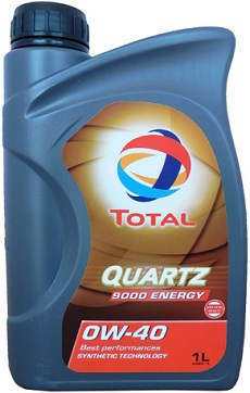 Моторные масла TOTAL 0W40 QUARTZ 9000 ENERGY 1L