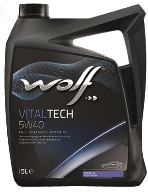 Моторное масло Wolf Vital Tech 5W-40 5л