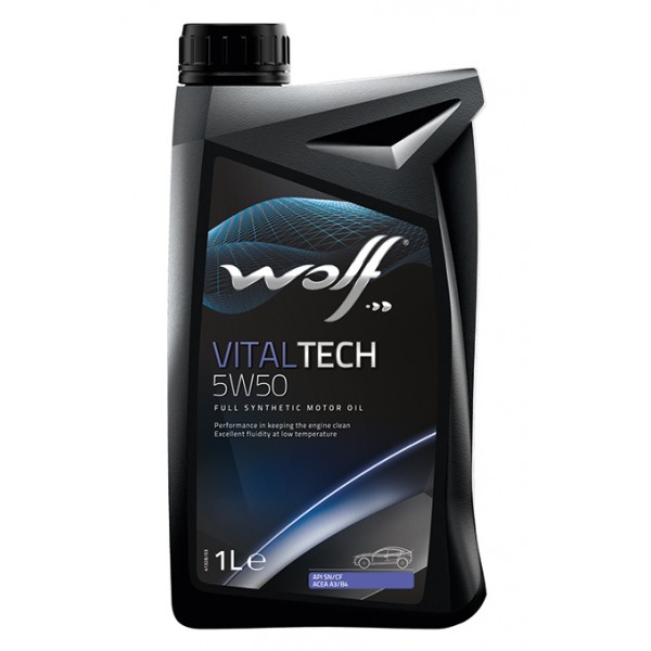 Моторное масло Wolf Vital Tech 5W-50 1л