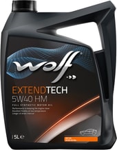 Моторное масло Wolf ExtendTech 5W-40 HM 5л