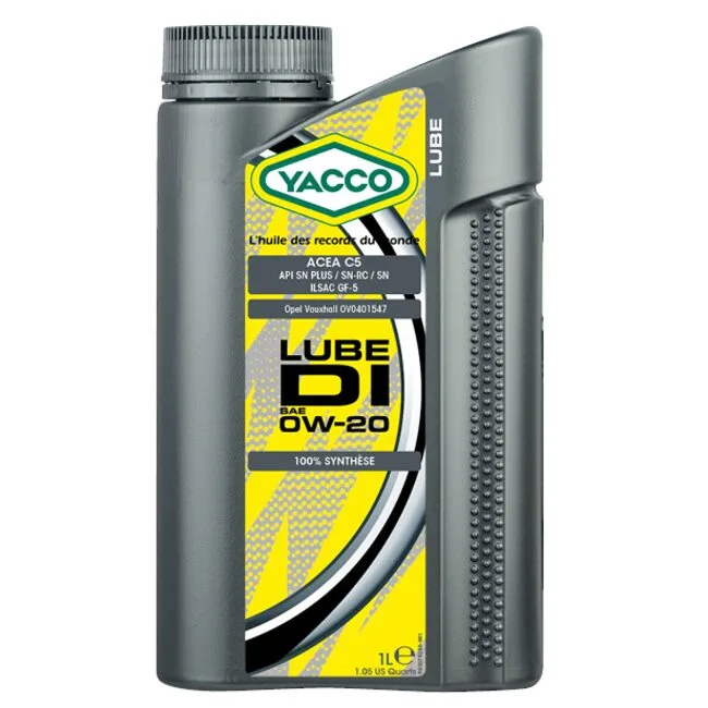 Моторные масла YACCO YACCO 0W20 LUBE DI1