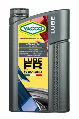 Моторные масла YACCO YACCO 5W40 LUBE FR4