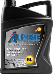 Трансмиссионное масло Alpine TDL 80W-90 GL-4GL-5 5л