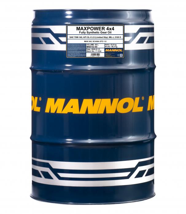 Трансмиссионные масла MANNOL MN8102-60