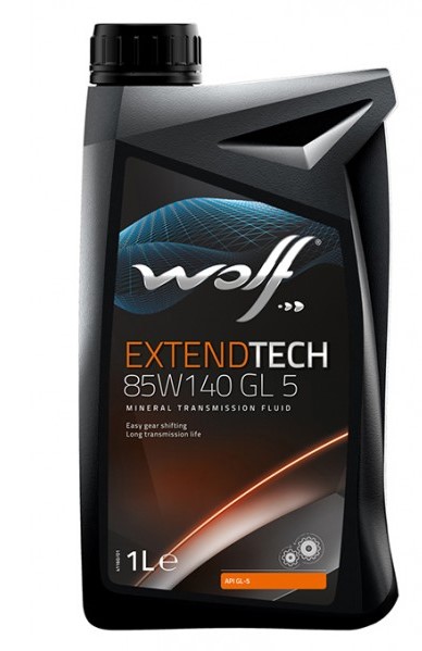 Трансмиссионное масло Wolf ExtendTech 85W-140 GL 5 1л